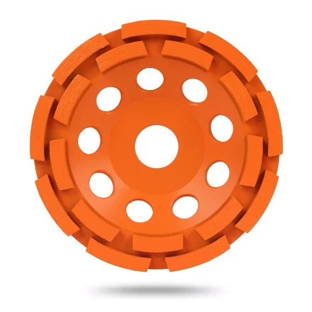 Двурядная алмазная шлифовальная чашка MESSER B/S по бетону и граниту купить в Кургане