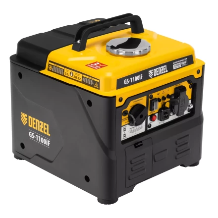 Генератор инверторный DENZEL GS-1100iF 94706, 1,1 кВт, 230 В, ручной старт купить в Кургане