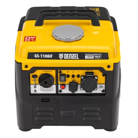 Генератор инверторный DENZEL GS-1100iF 94706, 1,1 кВт, 230 В, ручной старт купить в Кургане