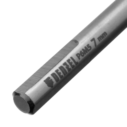 Сверло спиральное по металлу Denzel 7,0 x 109мм, Р6М5, Golden Tip, многогранная заточка 718280 купить в Кургане
