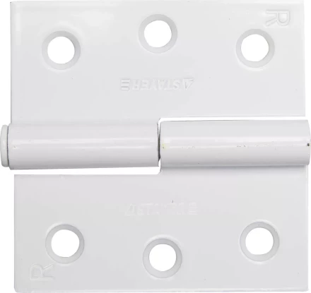 Петля дверная STAYER &quot;MASTER&quot; разъемная, цвет белый, правая, 75мм 37613-75-2R купить в Кургане