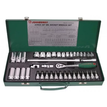 Набор головок торцевых 3/8"DR 6-24мм 41предметов S04Н3141S Jonnesway 47203 купить в Кургане