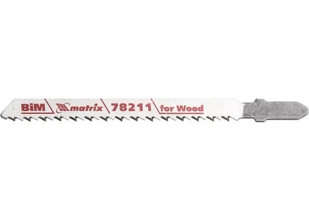 Полотна для электролобзика по дереву 3 шт T101BF 75 x 2,5мм Bimetal MATRIX Professional 78211 купить в Кургане