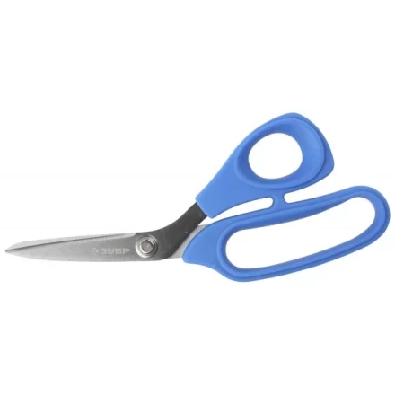 Ножницы ЗУБР &quot;ЭКСПЕРТ&quot; изогнутые технические универсальные, Mo-V сталь HRC 60-62, 205мм 40001_z01 купить в Кургане