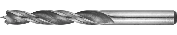 Сверло по дереву, двухленточное, спиральное, KRAFTOOL 29400-110-07, d=7x110мм 29400-110-07 купить в Кургане