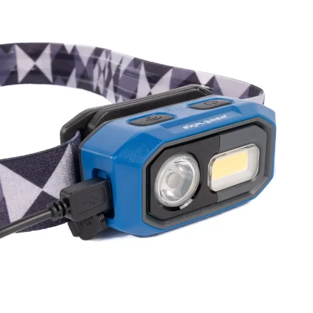 Фонарик налобный светодиодный со встроенным аккумулятором КВТ HL-6567 (88899) купить в Кургане