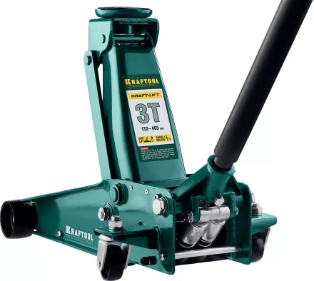 Домкрат гидравлический подкатной &quot;Kraft-Lift&quot;, 3т, 133-465 мм, KRAFTOOL 43450-3 43450-3 купить в Кургане