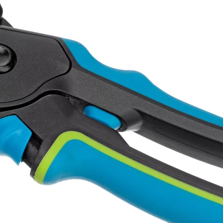 Секатор с наковальней Palisad, 220 мм, регулировка захвата, трехкомпонентные рукоятки, Luxe, 604805 купить в Кургане