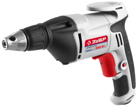 Шуруповерт ЗУБР сетевой,макс. диаметр крепежа 6мм,магнитный держатель,ремешок,0-4500об/мин,патрон HEX 1/4&quot;,550Вт ЗСШ-550 купить в Кургане