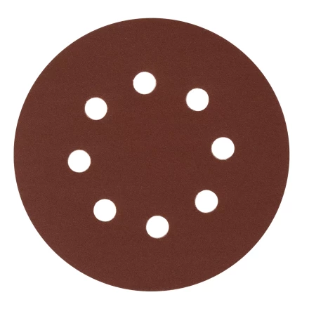 Круг абразивный на ворсовой подложке под &quot;липучку&quot;, перфорированный, P 220, 125 мм, 5 шт Сибртех 738097 купить в Кургане