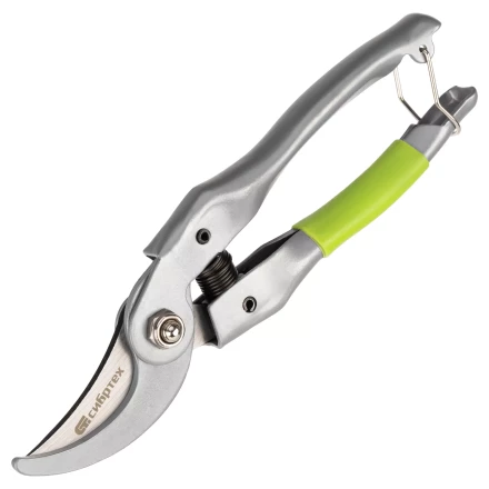 Секатор прямого реза Сибртех, 225 мм, металлические рукоятки, нижняя в ПВХ-оболочке, 604695 купить в Кургане