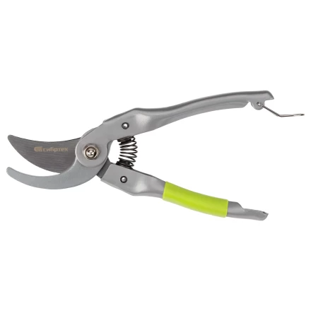 Секатор прямого реза Сибртех, 225 мм, металлические рукоятки, нижняя в ПВХ-оболочке, 604695 купить в Кургане