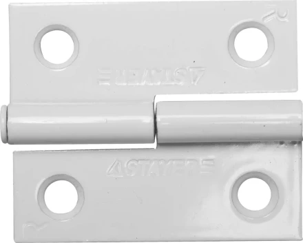 Петля дверная STAYER &quot;MASTER&quot; разъемная, цвет белый, правая, 50мм 37613-50-2R купить в Кургане