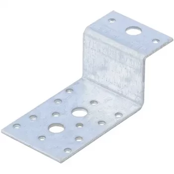 Крепежный уголок Z-образный, KUZ 35х70х55 мм, цинк  СИБРТЕХ Россия 46536 купить в Кургане