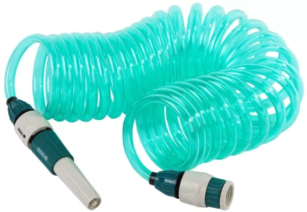 Шланг спиральный RACO для полива с наконечником и двумя внешними соединителями 4270-55895 купить в Кургане