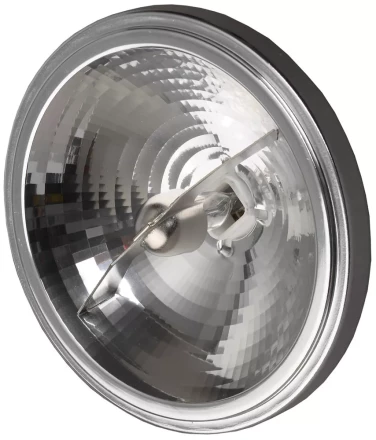 Лампа галогенная СВЕТОЗАР алюм. отражатель, угол 8гр, цоколь G53, диаметр 111мм, 50Вт, 12В SV-44745-08 купить в Кургане