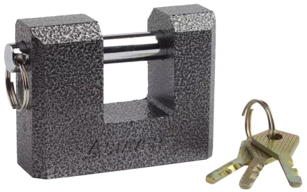 Замок STAYER &quot;MASTER&quot; навесной, П-образн.металлический корпус, с закаленной дужкой, в коробке, 80мм 37143-80 купить в Кургане