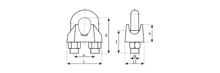 Зажимы троса DIN 741 карточка серия Без серии купить в Кургане