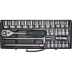 Набор торцовых головок KRAFTOOL &quot;INDUSTRIE QUALITAT&quot; (1/2&quot;) универсальный, Cr-V, металлический кейс, 28 предметов 27892-H28_z01 купить в Кургане