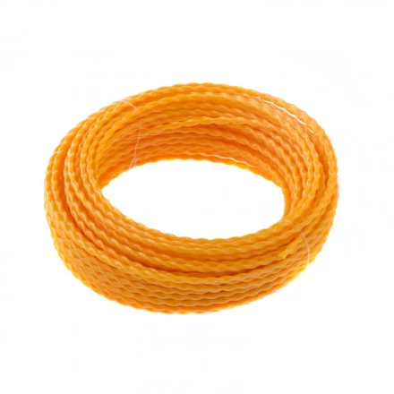 Леска для триммера овальная витая 2,4 мм х 15 м блистер Россия Denzel 96137 купить в Кургане