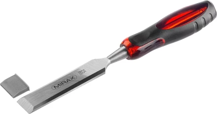 Стамеска MIRAX с двухкомпонентной прозрачной рукояткой, 25мм 1810-25 купить в Кургане