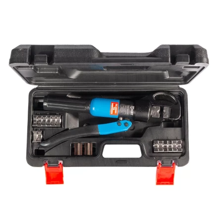 Пресс гидравлический ручной КВТ ПГР-70БР для опрессовки наконечников до 70 мм и резки болтов  до 12 мм (91807) купить в Кургане