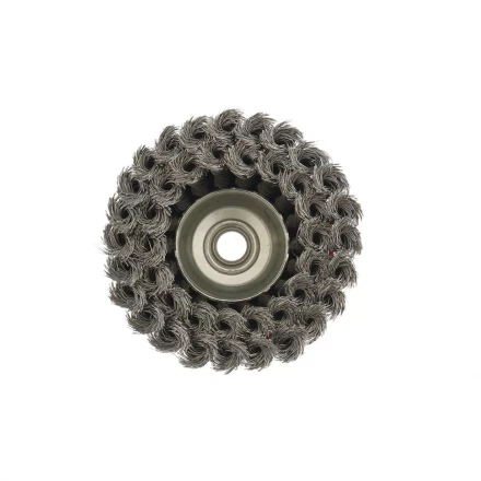 Щетка для УШМ 125 мм М14 &quot;чашка&quot; двухрядная крученая проволока 0,35 мм MTX 74678 купить в Кургане