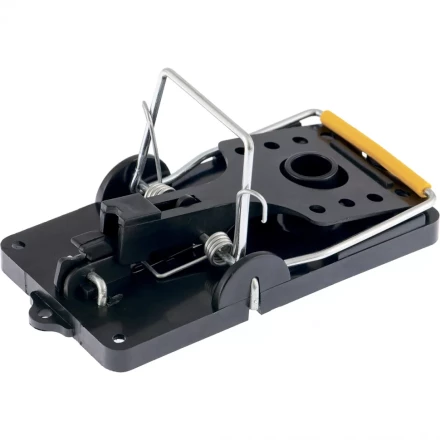 Мышеловка-крысоловка пластиковая открытая металлический механизм большая 140х75 мм СИБРТЕХ 94123 купить в Кургане