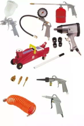 Компрессор масляный поршневой прямой привод Automobile Set VD 32/50 + 9 предметов Fubag купить в Кургане