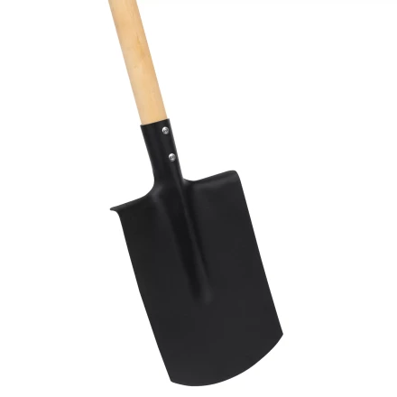 Лопата прямоугольная, 200х284х1340 мм, деревянный черенок с пропиткой, Россия Сибртех 614585 купить в Кургане