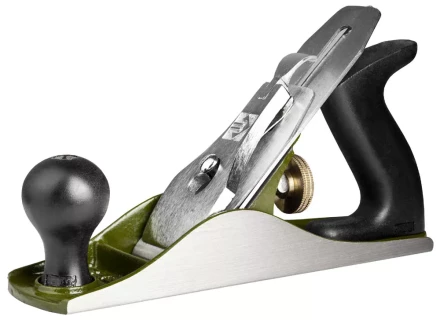 Рубанок металлический ЗУБР &quot;ЭКСПЕРТ&quot; &quot;ДВОЙНОЙ&quot; с двойным ножом для чистового строгания, 50х250мм 18505-25 купить в Кургане