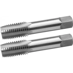 Комплект метчиков ЗУБР "МАСТЕР" ручных для нарезания метрической резьбы, М20 x 2,5, 2шт 4-28006-20-2.5-H2