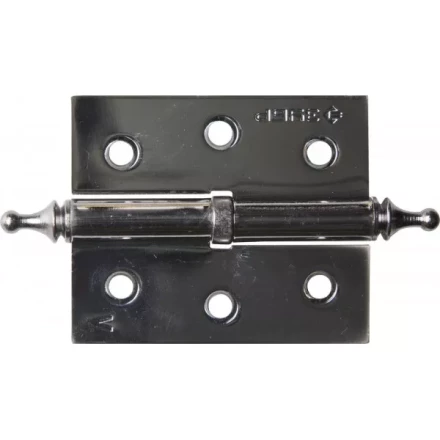 Петля дверная разъемная ЗУБР &quot;ЭКСПЕРТ&quot;, 1 подшипник, цвет хром (CP), левая, с крепежом, 75х63х2,5мм, 2 шт 37605-075-2L купить в Кургане