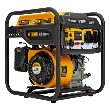 Генератор инверторный DENZEL GK-3800iF, 3,8 кВт, 230 В, ручной старт купить в Кургане