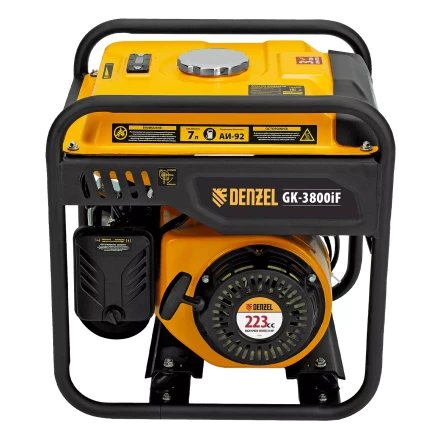 Генератор инверторный DENZEL GK-3800iF, 3,8 кВт, 230 В, ручной старт купить в Кургане