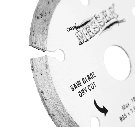 Диск 85х15х1,6х1 мм алмазный для циркулярной мини-пилы MESSER М200 (макс 7000 об/мин, сухой рез) купить в Кургане