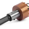HSS-TiN коронка MESSER  23мм с центр. сверлом и толкающей пружиной для  лист. материала  до 2 мм ц/х купить в Кургане
