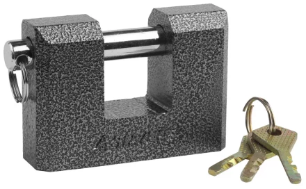 Замок STAYER &quot;MASTER&quot; навесной, П-образн.металлический корпус, с закаленной дужкой, в коробке, 90мм 37143-90 купить в Кургане