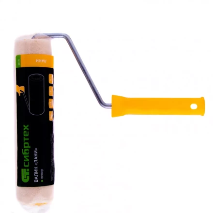 Валик &quot;Лаки&quot; 250 мм ворс 5 мм D 48 мм D ручки 8 мм Велюр Сибртех 80179 купить в Кургане