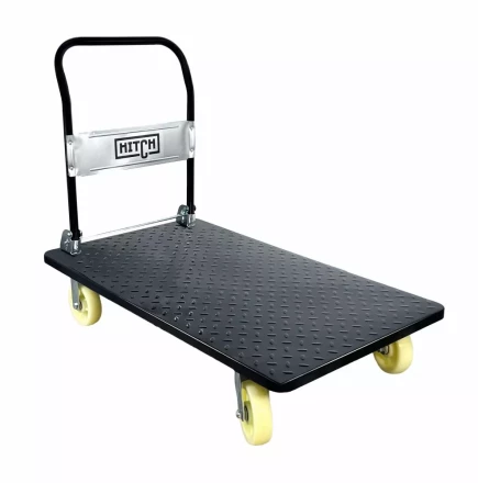 Тележка ручная платформенная металлическая HITCH 600кг 650*1100 колеса нейлоновые 150мм (SZ086117) купить в Кургане