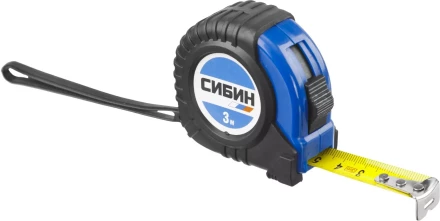 Рулетка СИБИН, обрезиненный пластиковый корпус, 3м/16мм 34019-03-16 купить в Кургане