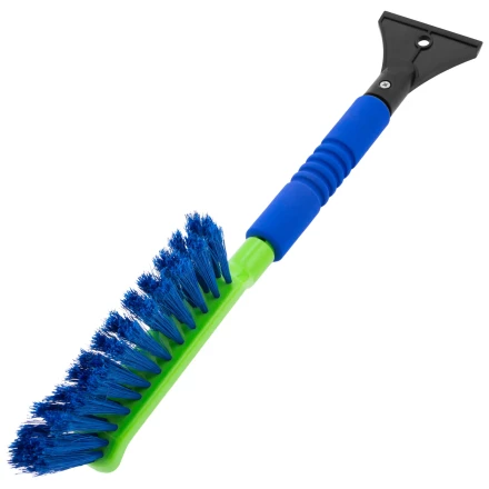 Щетка-сметка для снега со скребком, мягкая рукоятка, 425 мм Сибртех 55315 купить в Кургане