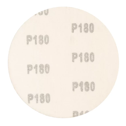 Круг абразивный на ворсовой подложке под &quot;липучку&quot;, P 180, 125 мм, 10 шт Сибртех 738657 купить в Кургане
