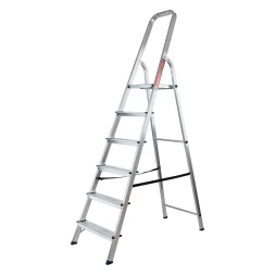 Стремянка усиленная MTX 9771577, 6 ступеней, алюминиевая, Россия