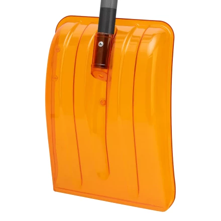 Лопата для уборки снега Сибртех 61673, поликарбонат, 270х360х840 мм, стальной черенок, усиленная купить в Кургане