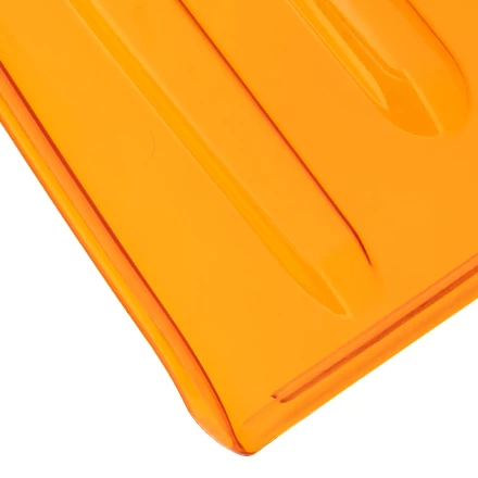 Лопата для уборки снега Сибртех 61673, поликарбонат, 270х360х840 мм, стальной черенок, усиленная купить в Кургане