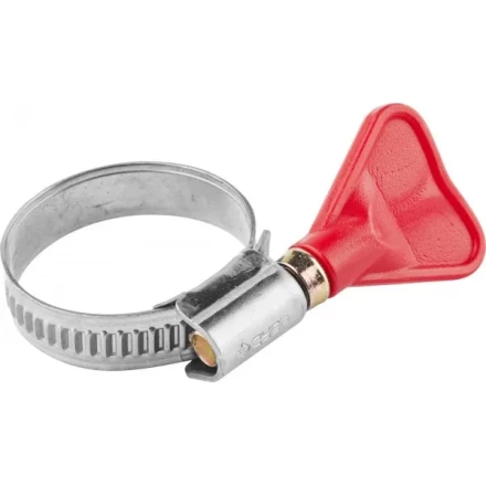 Хомуты ЗУБР &quot;ЭКСПЕРТ&quot; &quot;Бабочка&quot;, нерж. сталь, накатная лента 9 мм, 20-32 мм, 2 шт 37835-20-32 купить в Кургане