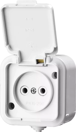 Розетка STAYER &quot;MASTER&quot; &quot;MAXIMA&quot; одноместная, с защитной крышкой, IP54, 10А, 220В 54305-W купить в Кургане