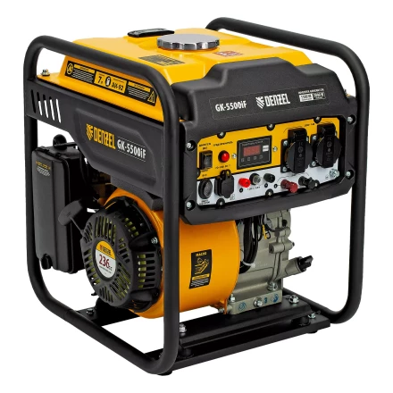 Генератор инверторный DENZEL GK-5500iF, 5,5 кВт, 230 В, ручной старт купить в Кургане