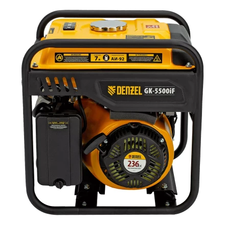 Генератор инверторный DENZEL GK-5500iF, 5,5 кВт, 230 В, ручной старт купить в Кургане